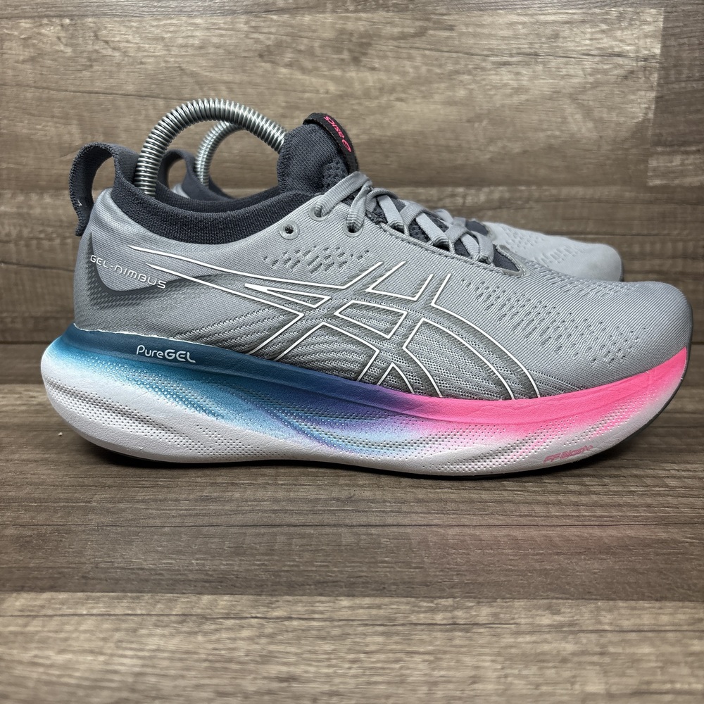 Asics Gel-Nimbus 25 Gray Womens US Size 8 EUR 39.5 1012B356 Running Shoes